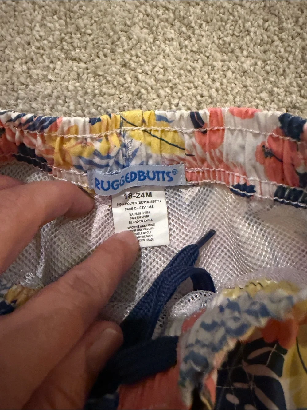 Set of 2 RuggedButts Toddler Swim Trunks, 18-24M